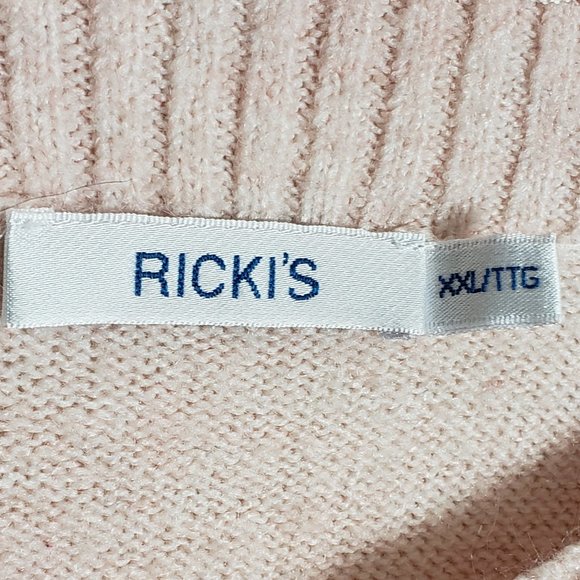 RICKI'S PINK WOMAN'S PULLOVER SWEATER SIZE XXL WINTER WARM FASHION WEAR - Picture 4 of 13